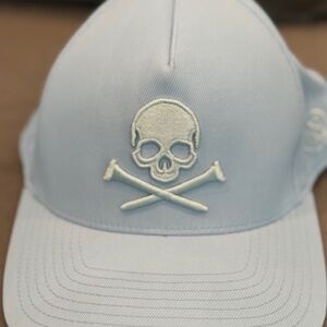 G/Fore Men's Baby Blue Skull and Tees Golf Hat